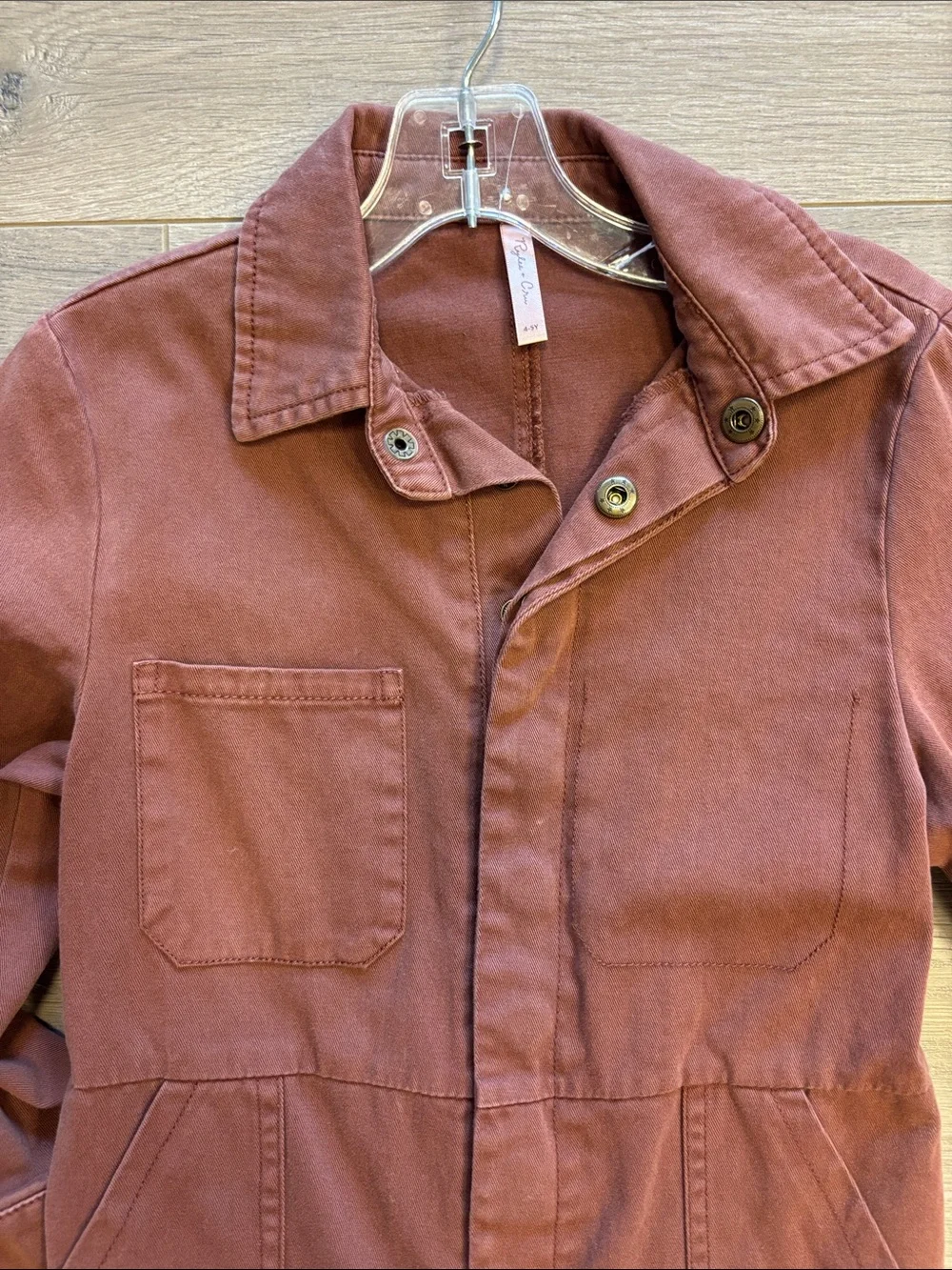 Rylee + Cru Rustic Brown Utility Jumpsuit